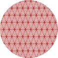 thumbnail image 1 of Ahgly Company Machine Washable Indoor Round Transitional Grapefruit Red Area Rugs, 4' Round, 1 of 7