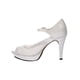 thumbnail image 3 of SANDALIAS TACONES VESTIR LEON MUJER DAMA PLATA TEXTIL 9790 Leon 9790, 3 of 3