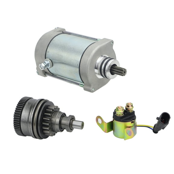 Hity Motor Starter & Bendix & Relay for Polaris Sportsman 700 800 X2 07-14| Ranger 700 800 Xp 06-15| RZR 800 4 S 08-14, 4010417 4011584 4012032 4013268 410-54040 SMU0271 57-2725 495739 PA-106 18648
