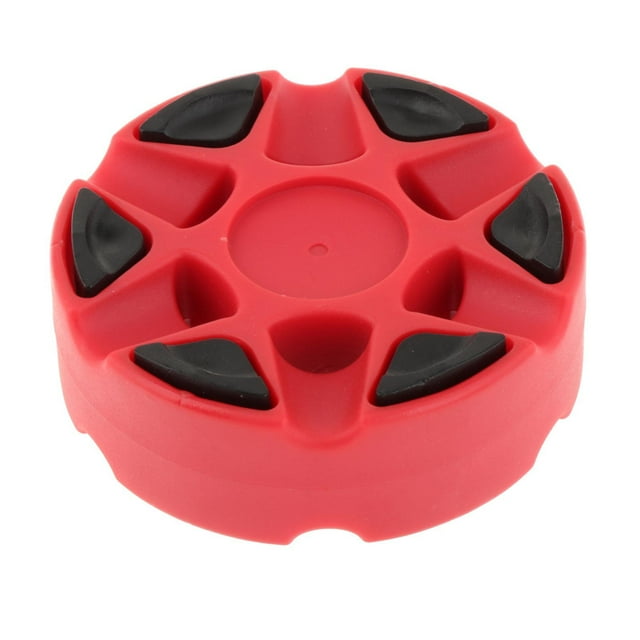ZheElen Rondelle de Hockey à Roulettes en Ligne Durable Multifonctionnelle Équipement de Glace Hockey Rouge 76x25mm