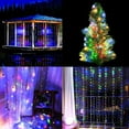 thumbnail image 2 of 200 LED Curtain String Lights, 9.9Ft x 6.6Ft Copper Wire Window Lights Waterproof 8 Modes & Remote, USB Powered Fairy Lights for Outdoor Indoor Bedroom Party Wedding Wall Decoration (Cool White), 2 of 7