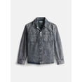 thumbnail image 7 of Weekend Academy Boys Washed Boxy Cotton Shacket with Long Sleeves, Sizes XS-XXL, 7 of 7