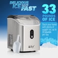 thumbnail image 3 of Ice Maker Deco Chef 33LB/Day Soft Nugget Stainless Steel, 3 of 8