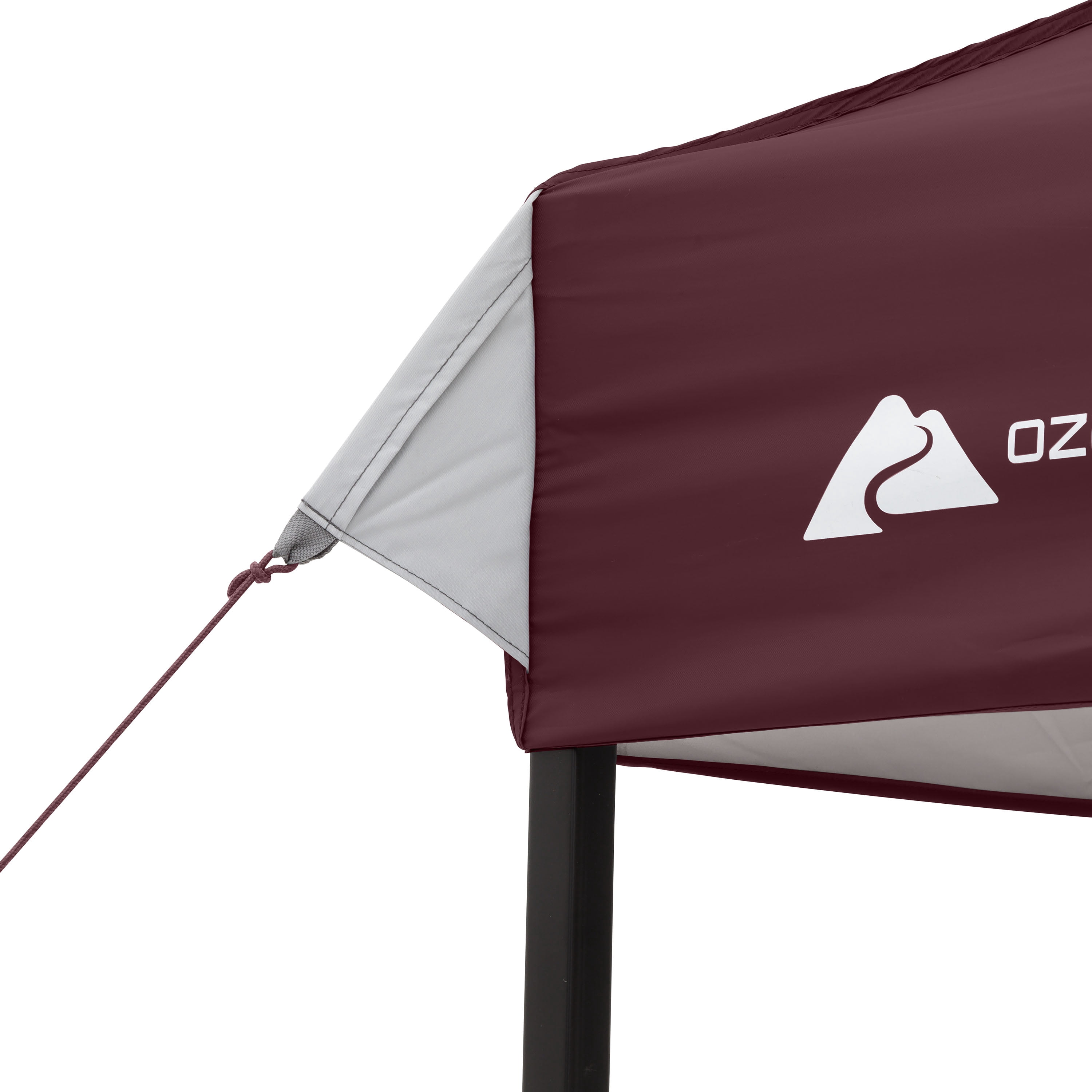 Ozark Trail 10x10 Instant Pop Up Canopy Tent with Simple Push Setup – Straight Leg Pop-Up Tent for Tailgating, Camping & Events, Maroon