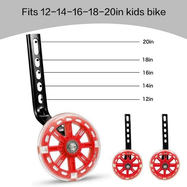 Ximing Bike Training Wheels Heavy Duty Training Wheels for Kids Design Stabilizers Mounted Kit for 12 14 16 18 20 Inch Children s Single Bike Red Walmart