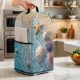 thumbnail image 5 of FOR U DESIGNS Beach Starfish Shell Print Mixer Dust Cover Quilted, Washable, Stain Resistant, with 2 Pockets, Fits Most Stand Mixers & Blender, Kitchen Counter, 5 of 7