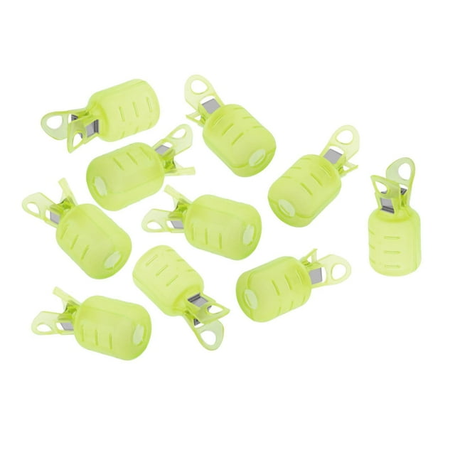 10 piezas funda protectora de anzuelos shamjiam Protector de anzuelo de calamar Amarillo L