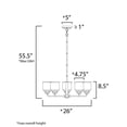 thumbnail image 2 of 12266CDSN Maxim Lighting Acadia-Five Light Chandelier-26 Inches wide by 8.5 inches high-Satin Nickel Finish    -Traditional Installation, 2 of 5