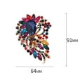 thumbnail image 6 of Xinyolin Elegant Colorful Rhinestone Glass Brooch Vibrant Color Irregular Shape Pin Shawl Scarf Suit Collar Badge Outfit Accessories, 6 of 8