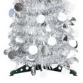 thumbnail image 3 of vidaXL Silver Pop-Up Xmas Tree, Artificial PET Christmas Decor, 3 of 4