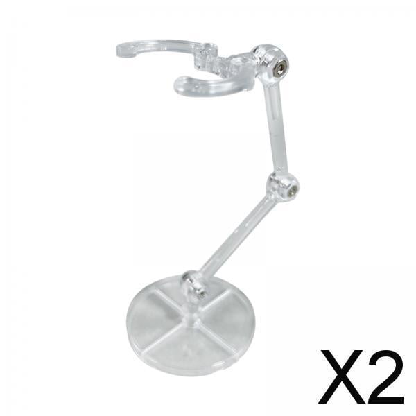 Paquete de 2 a 6 bases de acción, soporte resistente, soporte para modelos de bricolaje para muñecas de 6'' 2 piezas