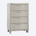 thumbnail image 3 of Armario Cajonero Organizador Rattan Closet Ropa Plástico Mediano Taupe Rimax, 3 of 4
