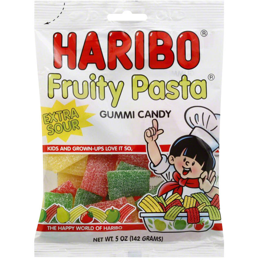 Haribo Fruity Pasta Gummi Candy, 5 Oz, (
