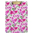 thumbnail image 1 of FMSHPON Watercolor Pink Flowers Clipboard Hardboard Wood Nursing Clip Board and Pull for Standard A4 Letter 13x9 inches, 1 of 7