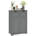 thumbnail image 1 of kleankin Freestanding Bathroom Cabinet with 2 Drawers and Adjustable Shelf, 1 of 10