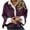 Purple, variant on Kmdttou Fall Outfits for Women 2025 Womens Fall Fashion 2025 Solid Color Short Lapel Cardigan Top Jacket