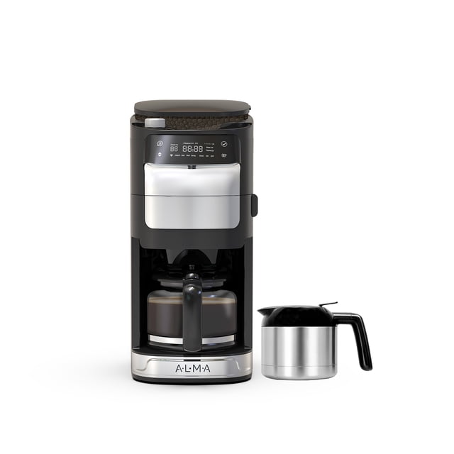 Cafetera con Molino ALMA Lusso Doble Jarra 1050W Programable