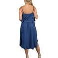 thumbnail image 4 of Doublju Women's Round Hem with Side Slit Summer Beach Midi Dress (Plus Size Available), 4 of 4