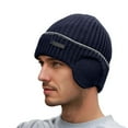 thumbnail image 6 of Solid Color Knitted Winter Hat with Ear for Cold Weather Outdoor Activities and Casual Daily Wear, 6 of 6