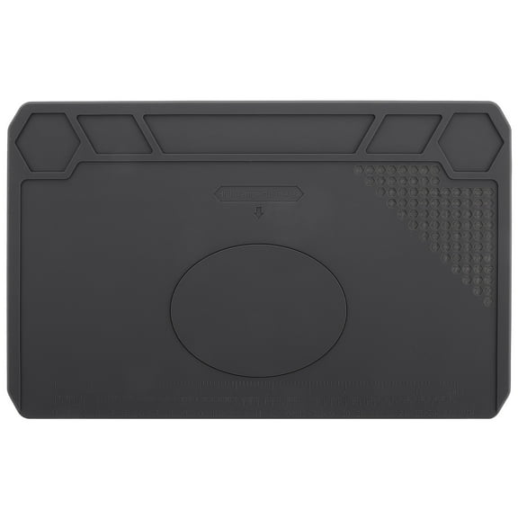 WEUVEB Silicone Electronics Repair Mat, High-Temp, Protective, Magnetic, Grey