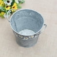 thumbnail image 2 of Exquisite Flower Pot Vintage Daisy Embossed Garden Metal Tin Bucket Planter Pots with Handle Retro Home Decoration -, 2 of 6