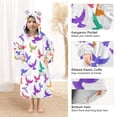 thumbnail image 4 of joogoo Wearable Blanket Hoodie for Bird Pattern Flannel Sherpa Pocket 3-14 YR S, 4 of 7