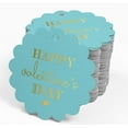 thumbnail image 4 of Inkdotpot Pack Of 100 Real Gold Foil Paper Tags Happy Valentine's Day Valentine Favor Hang Tags, 4 of 6