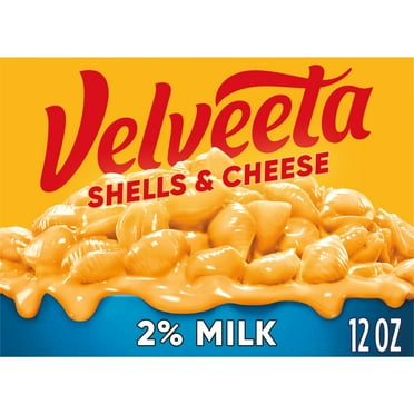 Velveeta Shells and Cheese Mac N Cheese Dinner with 2% Milk Cheese, 12 oz Box, Shelf-Stable