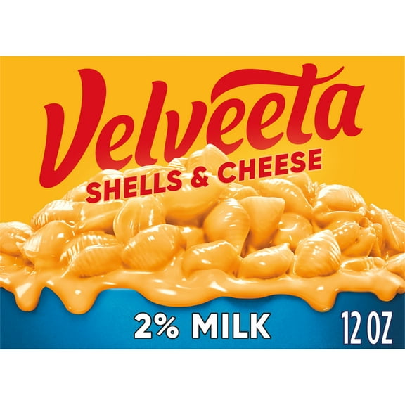 Velveeta Shells and Cheese Macaroni and Cheese Dinner with 2% Milk Cheese, 12 oz Box