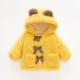 thumbnail image 2 of Abrigo De Invierno Para Niños Pequeños Chaquetas De Abrigo Para Niñas Bebé Color Sólido Felpa Lindo Oso Orejas Sudadera Con Capucha Abrigo Grueso Chaqueta Amarilla Odeerbi LM103-9132, 2 of 9