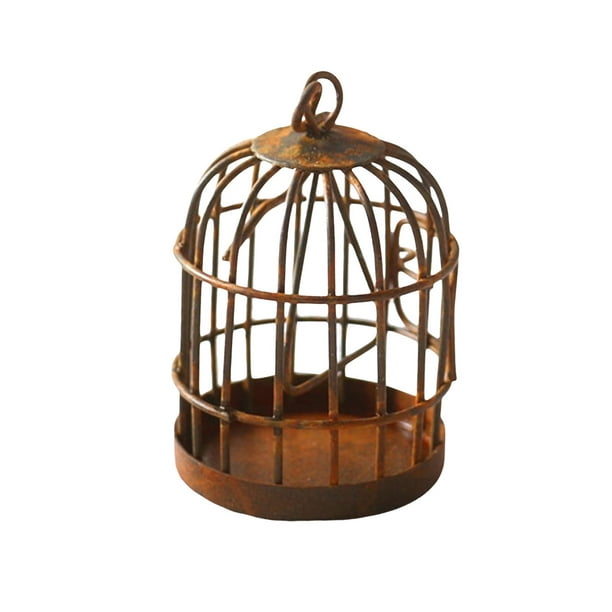 Deco 79 Metal Wall Hanging Bird Cage, 22-Inch and 18-Inch, Set of 2