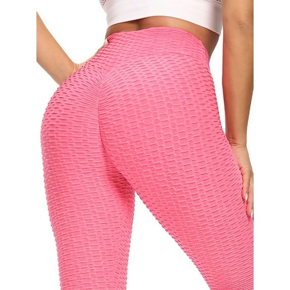 SHCKE Women Scrunch Butt Leggings Booty Lifting Workout Yoga Pants Anti Cellulite Textured Leggings