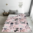 thumbnail image 5 of Pofeuu Cat Print Ultra-Soft Micro Fleece Blanket,for Bed Or Sofa,All Season Throw Blankets Flannel Blanket-80"x60", 5 of 7