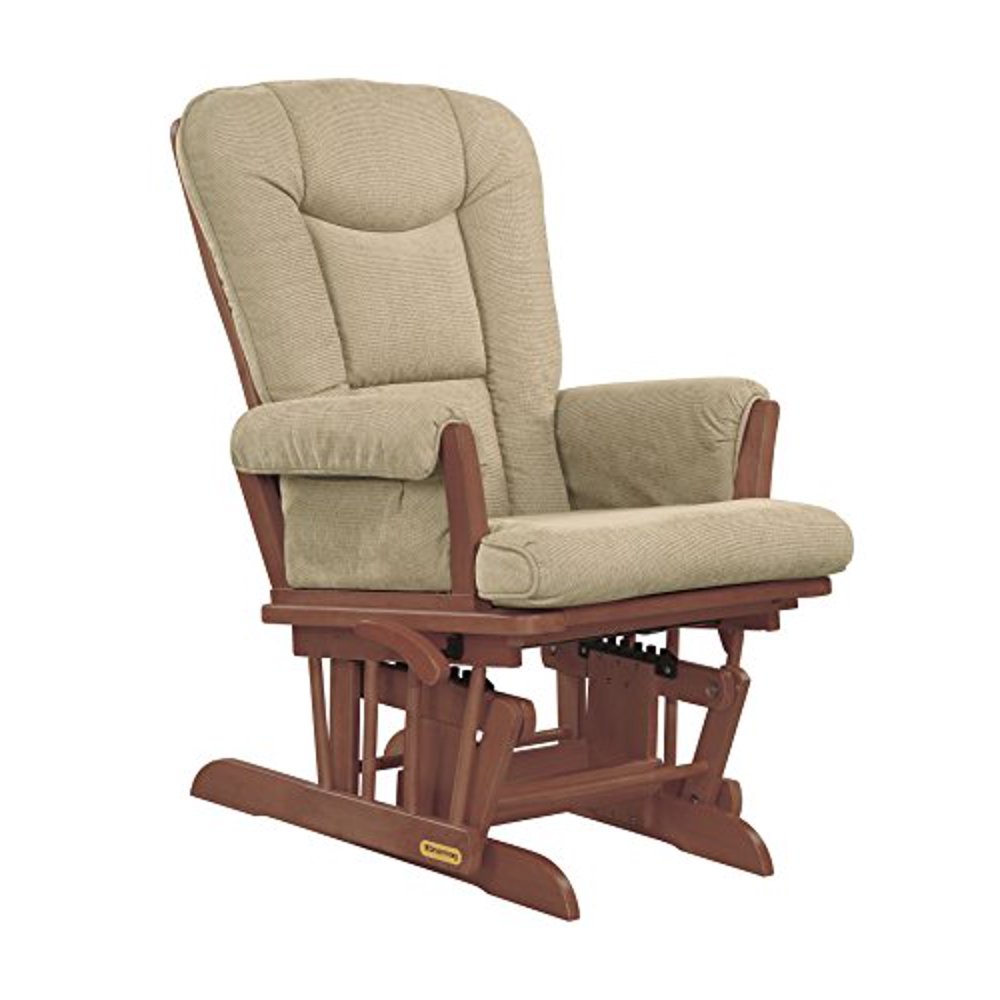 Shermag Glider Rocker Chablish Finish with Biscuit Cushion Walmart