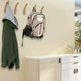 thumbnail image 4 of Fameei Coat Rack，Wooden Coat Rack Hat Hanger RackRail for Bathroom, Bedroom, Kitchen， 2 Pack, 4 of 8