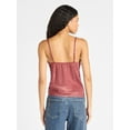 thumbnail image 3 of No Boundaries Woven Cami Top with Lace Trim and Bow, Women's, 3 of 5