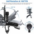 thumbnail image 2 of nipocaio Car Phone Holder Rearview Mirror Phone Holder, 360 Degree Rotating Phone Holder, Rearview Mirror Car Phone Holder—(Black), 2 of 5