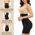 thumbnail image 3 of MANIFIQUE 2 Pack Seamless Half Slips For Women Under Dresses High Waist Shapewear Tummy Control Half Skirts, 3 of 7