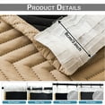 thumbnail image 5 of Qelus 100% Blackout Thermal Curtains for Winter, Rod Pocket Cold Blocking Thick Quilted Curtain Windproof Soundproof for Living room, Bedroom, 55''x 96'', Beige, 1 Panel, 5 of 9