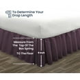 thumbnail image 5 of SGI Bedding 9 Inch Ruffled Bed Skirt | Microfiber Bed Skirt | Fade Resistant, Wrinkle Free, Anti-static, Decorative, Extra Storage Space, Clutter-Free |Full, Plum, 5 of 8