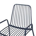 thumbnail image 4 of Lovelee Outdoor 2-seat Modern Iron Club Chair, Set of 2, Navy Blue, 4 of 8