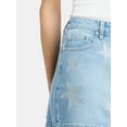 thumbnail image 4 of Madden NYC Women's Denim Rhinestone Skirt, 4 of 5