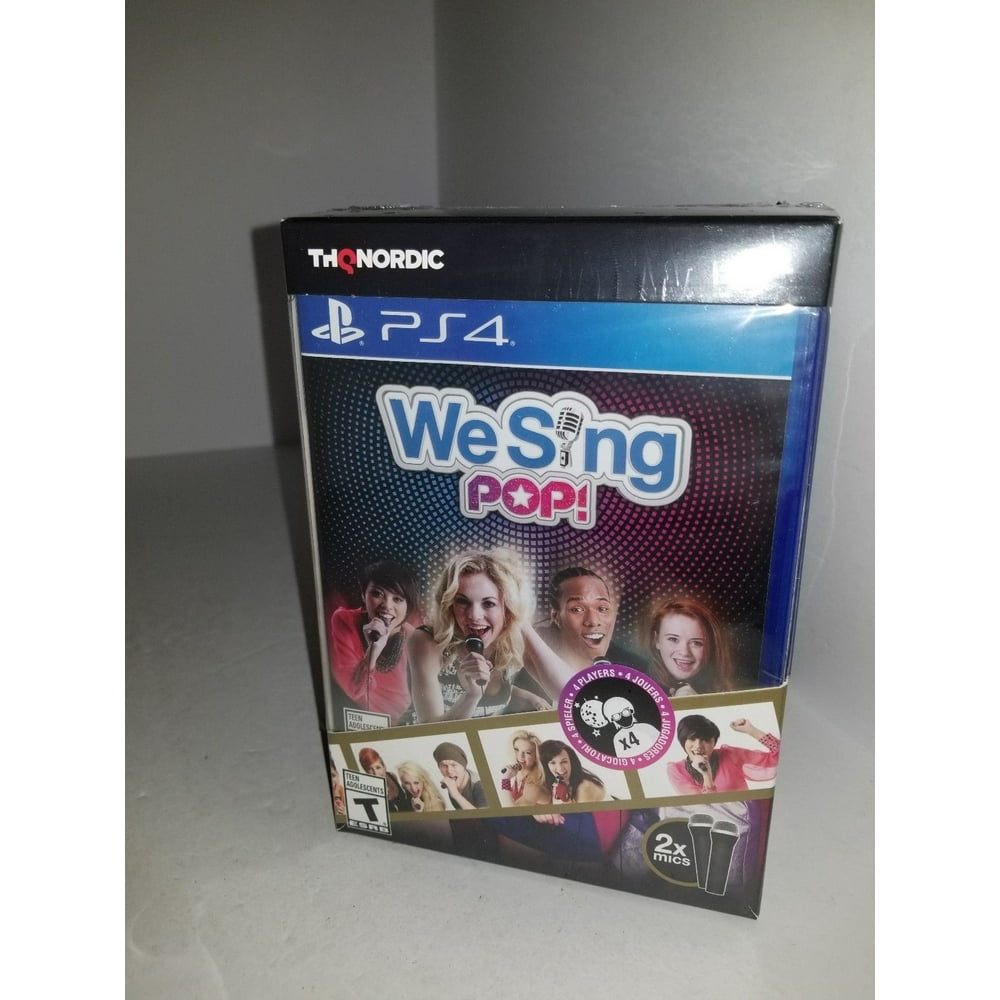 WE SING POP BUNDLE GAME W/ 2 MICS for Sony PlayStation 4 PS4 Walmart