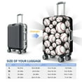 thumbnail image 6 of Balery Luggage Cover Cute Baseball Print Suitcase Covers for Luggage Elastic Washable Suitcase Protector Fits 18-32 Inch Luggage-Small, 6 of 9