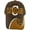 Brown/Dark Orange, variant on Cleveland Men's C Wave Pattern Adjustable Baseball Cap (Orange/Brown)