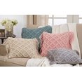 thumbnail image 3 of Fennco Styles MacramÃ© Collection Shabby Chic Fringed Trim 100% Pure Cotton 18 x 18 Inch Throw Pillow, 3 of 11
