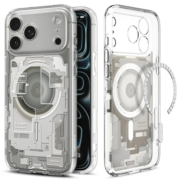 Funda Spigen Ultra Hybrid MagFit transparente para iPhone 17 Pro