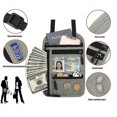 thumbnail image 3 of Cartera con soporte para pasaporte con bloqueo Rfid y cremallera para el cuello, 3 of 4