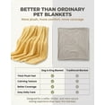 thumbnail image 5 of Emotional Support Blanket Yellow, Calming Dog Blanket, Security Blanket, Designed for Pets, Rabbit Hair Plus, Soft and Comfortable for Kennel, Indoors Sofa, 5 of 7