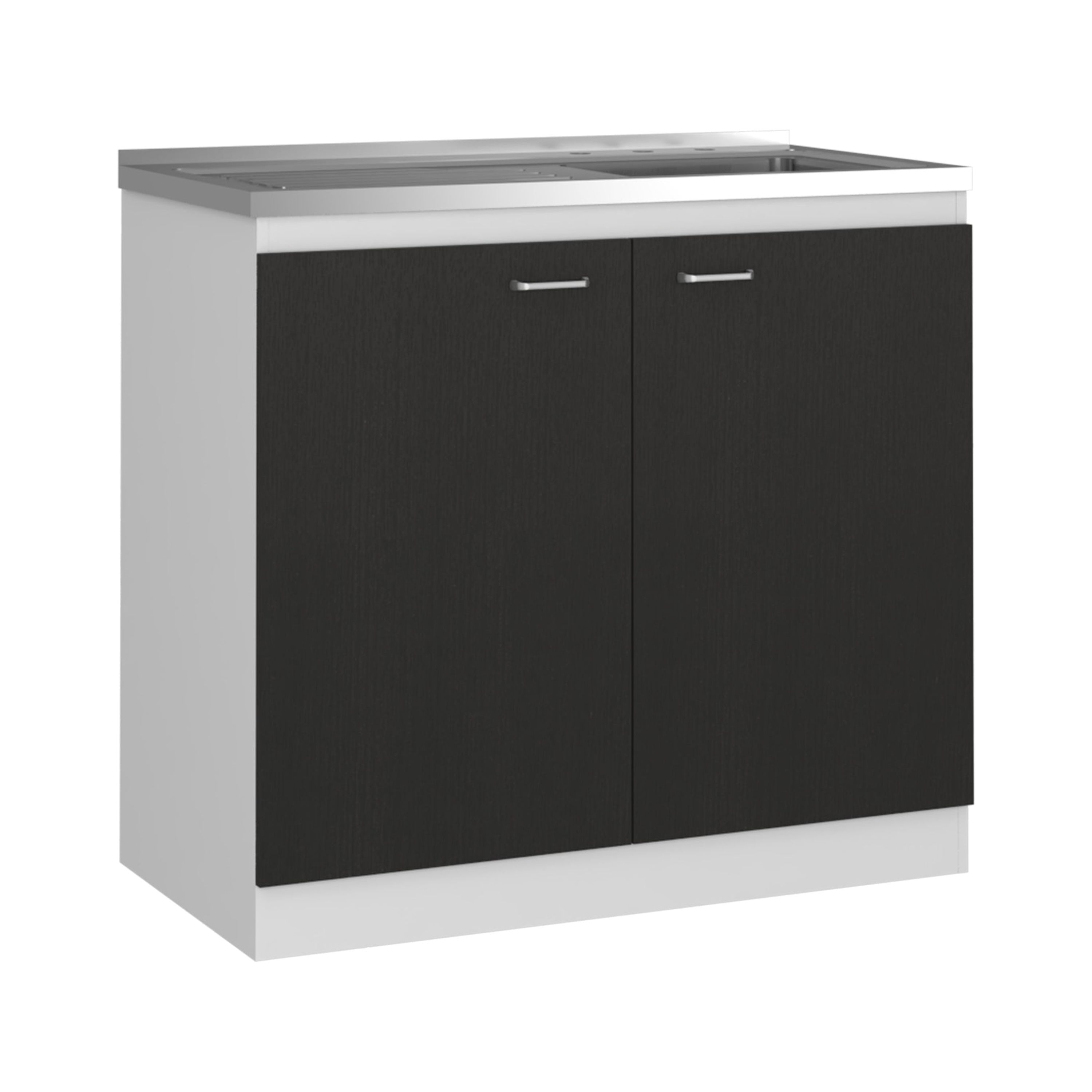 Napoles Utility Sink with Cabinet, Double Door, One Shelf